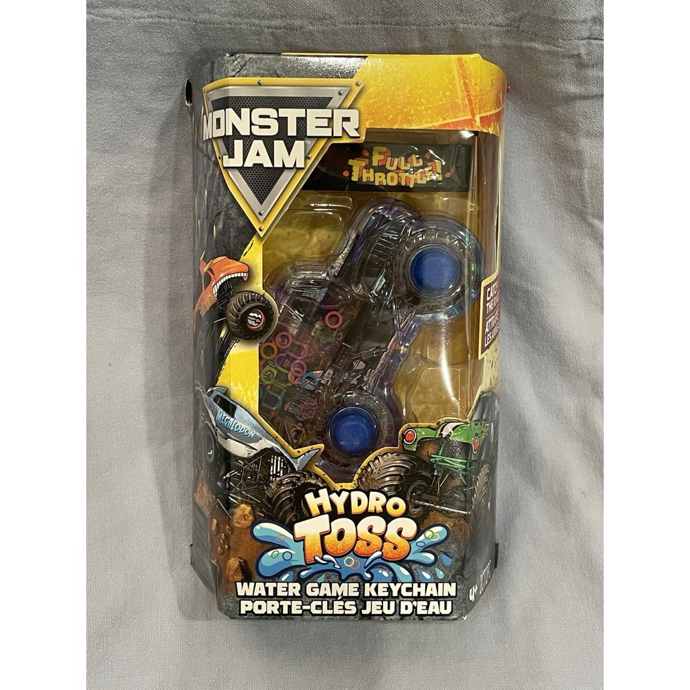NEW Monster Jam Hydro Toss Water Game Key Chain - Son-Uva-Digger